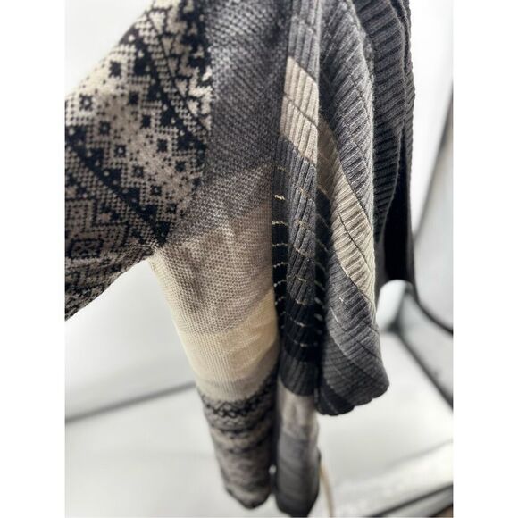 Chelsea and Theodore gray black open cardigan size XL - Picture 8 of 11